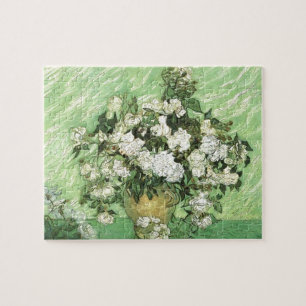 Vase mit Rose - Van Gogh Gemälde Art Vintag Puzzle