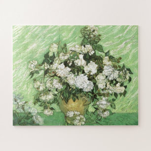 Vase mit Rose - Van Gogh Gemälde Art Vintag Puzzle