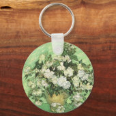 Vase mit Rose - Van Gogh Schlüsselanhänger (Vorderseite)