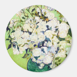 Vase mit Rose Vincent Van Gogh Gemälde Magnet