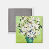 Vase mit Rose Vincent Van Gogh Gemälde Magnet (Vorderseite/Rückseite)