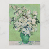 Vase mit Rose Vincent van Gogh Postkarte (Vorderseite)