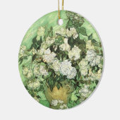 Vase mit Rose von van Gogh Keramik Ornament (Links)