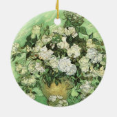 Vase mit Rose von van Gogh Keramik Ornament (Hinten)