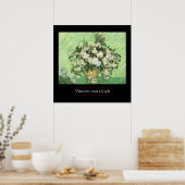 Vase mit Rose von van Gogh Poster Print (Küche)