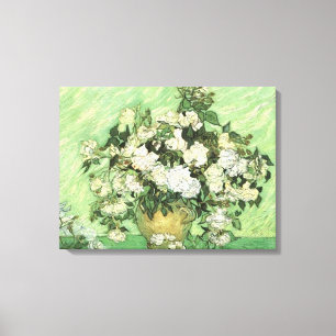 Vase mit Rose von van Gogh Wrapped Canvas Leinwanddruck