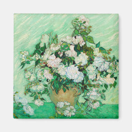 Vase mit Rose von Vincent Van Gogh Magnet