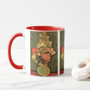 Vase mit Rosen-Mallows von Vincent van Gogh Tasse