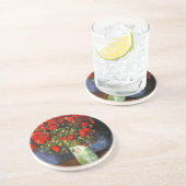 Vase mit roten Mohnblumen durch Vincent van Gogh Getränkeuntersetzer (Seite)