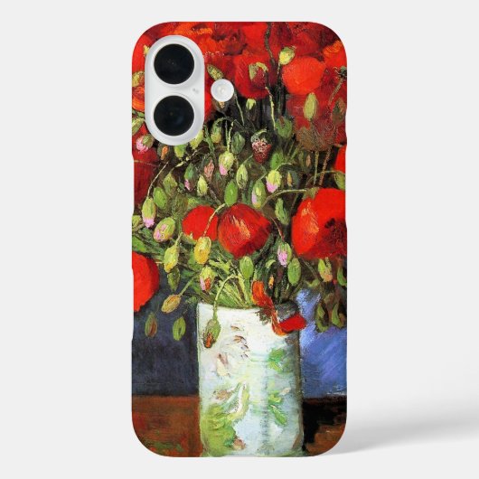 Vase mit roten Mohnblumen Gemälde von Van Gogh Case-Mate iPhone Hülle (Rückseite)