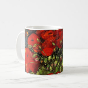 Vase mit roten Mohnblumen von Vincent Van Gogh Kaffeetasse