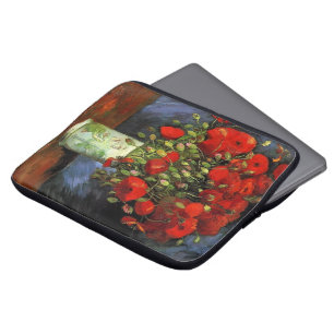 Vase mit roten Mohnblumen von Vincent van Gogh. Laptopschutzhülle