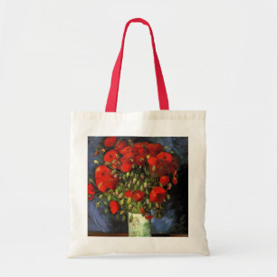 Vase mit roten Mohnblumen von Vincent van Gogh Tragetasche