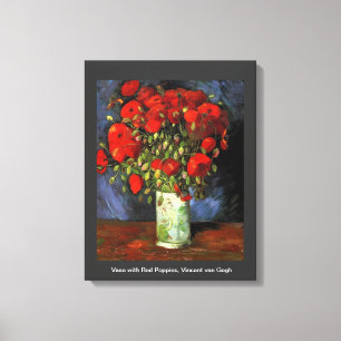 Vase mit Roten Papieren von Vincent van Gogh. Leinwanddruck