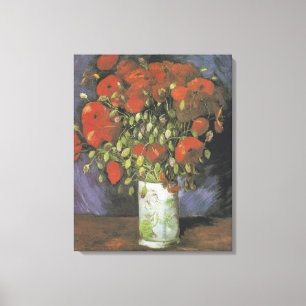Vase mit roten Papieren von Vincent van Gogh Leinwanddruck