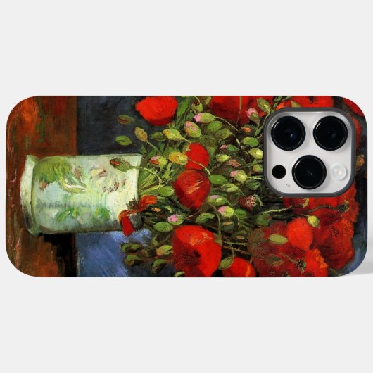 Vase mit Roten Pfefferlingen von Vincent Van Gogh Case-Mate iPhone Hülle (Rückseite (Horizontal))