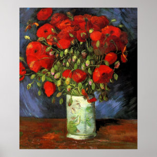 Vase mit Roten Pfefferlingen von Vincent Van Gogh Poster