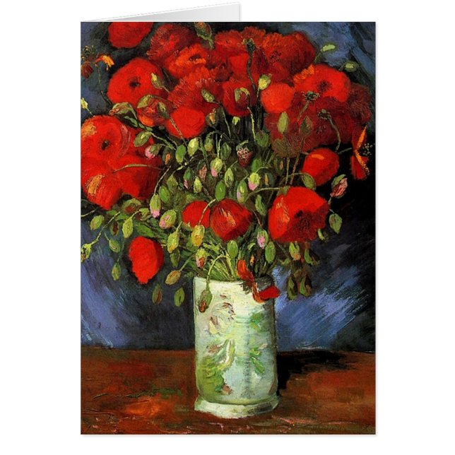 Vase mit roten Pflücken, Vincent van Gogh (Vorne)
