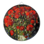 Vase mit roten Pflücken von Vincent van Gogh Dartscheibe (vorne)