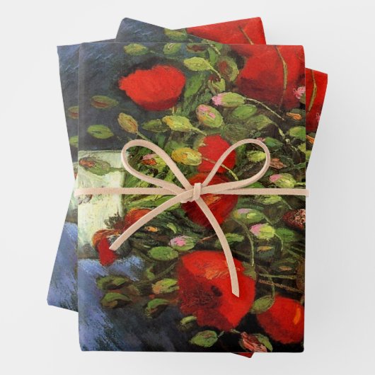 Vase mit roten Pflücken von Vincent van Gogh Geschenkpapier Set (Beispiel)