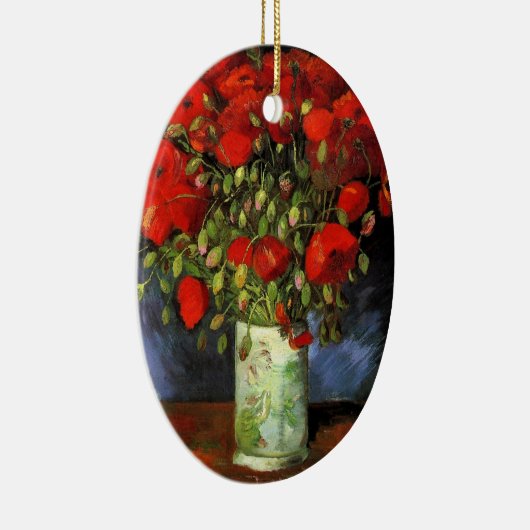 Vase mit roten Pflücken von Vincent van Gogh Keramikornament (Rechts)