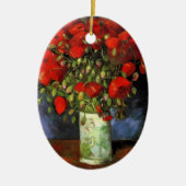 Vase mit roten Pflücken von Vincent van Gogh Keramikornament (Vorne)