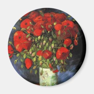 Vase mit roten Pflücken von Vincent van Gogh Magnet