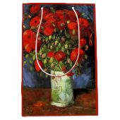 Vase mit roten Pflücken von Vincent van Gogh Mittlere Geschenktüte (Vorderseite)