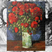 Vase mit roten Pflücken von Vincent van Gogh Puzzle