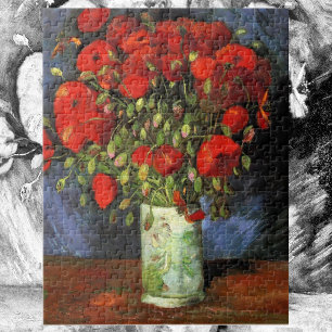 Vase mit roten Pflücken von Vincent van Gogh Puzzle