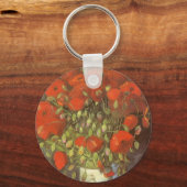 Vase mit roten Pflücken von Vincent van Gogh Schlüsselanhänger (Vorderseite)