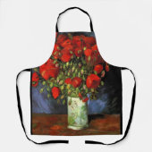 Vase mit roten Pflücken von Vincent van Gogh Schürze (Vorderseite)