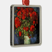 Vase mit roten Pflücken von Vincent van Gogh Silbernes Ornament (Rechts)