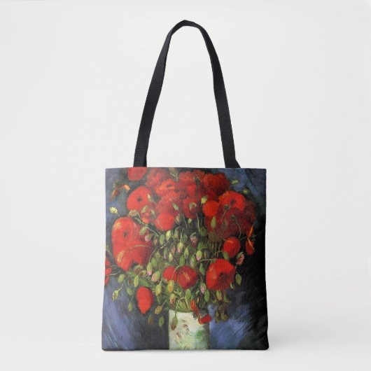 Vase mit roten Pflücken von Vincent van Gogh Tasche (Vorderseite)