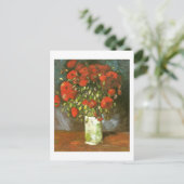 Vase mit roten Pfoten (F279)Van Gogh Fine Art Postkarte (Stehend Vorderseite)
