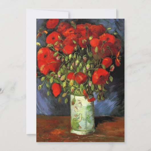 Vase mit roten Poppies | Vincent van Gogh (Vorderseite)