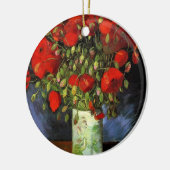 Vase mit roten Poppies | Vincent van Gogh Keramik Ornament (Links)