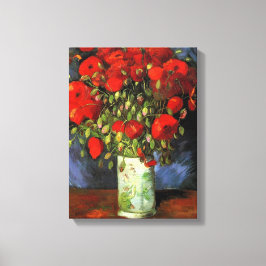 Vase mit roten Poppies | Vincent van Gogh Leinwanddruck