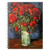 Vase mit roten Poppies | Vincent van Gogh Notizblock (Vorderseite)