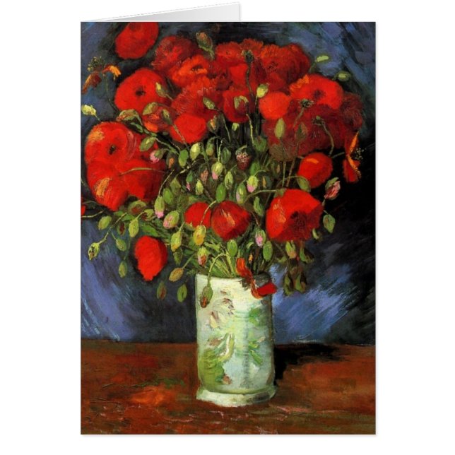 Vase mit roten Pupien von Van Gogh (Vorne)