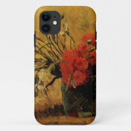 Vase mit roten und weißen Nelken Case-Mate iPhone Hülle