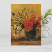Vase mit roten und weißen Nelken, van Gogh (Stehend Vorderseite)