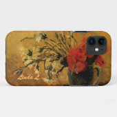 Vase mit roten und weißen Nelken, van Gogh Case-Mate iPhone Hülle (Rückseite (Horizontal))