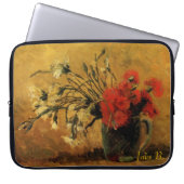 Vase mit roten und weißen Nelken, van Gogh Laptopschutzhülle (Vorderseite)