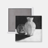 Vase mit Sphere Magnet (Vorderseite/Rückseite)