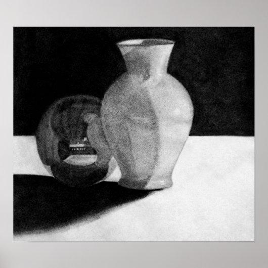Vase mit Sphere Poster (Vorne)