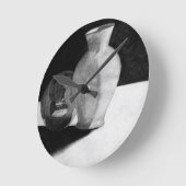 Vase mit Sphere Runde Wanduhr (Winkel)