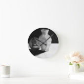 Vase mit Sphere Runde Wanduhr (Zuhause)