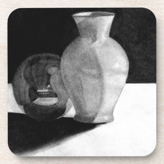 Vase mit Sphere Untersetzer (Vorderseite)