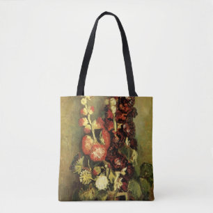 Vase mit Stockrosen von Vincent van Gogh Tasche